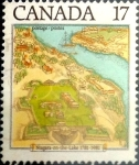 Stamps : America : Canada :  Intercambio 0,20 usd 17 cent 1981