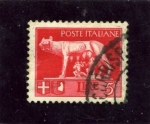 Stamps : Europe : Italy :  Serie Imperial. Loba amamantando a Romulo y Remo