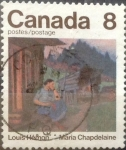 Stamps Canada -  Intercambio 0,20 usd 8 cent 1975