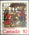 Stamps Canada -  Intercambio m2b 0,20 usd 10 cent 1976