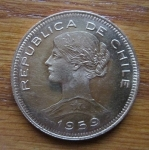 monedas de America - Chile -  MONEDA CHILE CIEN PESOS, DIEZ CONDORES (reverso)
