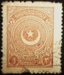 Stamps : Asia : Turkey :  Estrella y Luna Creciente