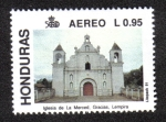 Stamps : America : Honduras :  Iglesia de La Merced, Gracias, Lempira