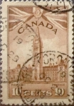 Stamps Canada -  Intercambio 0,20 usd 10 cent 1942