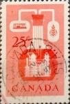 Sellos de America - Canad� -  Intercambio 0,20 usd 25 cent 1956