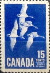 Sellos de America - Canad -  Intercambio 0,20 usd 15 cent 1963