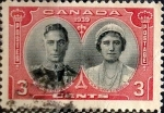 Stamps Canada -  Intercambio 0,20 usd 3 cent 1939