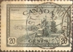 Stamps Canada -  Intercambio 0,20 usd 20 cent 1946