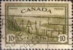 Stamps Canada -  Intercambio 0,20 usd 10 cent 1946