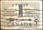 Stamps Canada -  Intercambio 0,20 usd 5 cent 1958