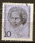 Stamps Germany -  Ludwig van Beethoven (1770-1827), compositor alemán.