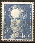Sellos de Europa - Alemania -  Cent Muerte de Alexander von Humboldt (naturalista).