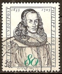 Sellos de Europa - Alemania -  350a Aniv Nacimiento de Philipp Jakob Spener (reformador de la iglesia).