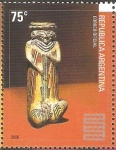 Stamps Argentina -  ARTE  PRE-COLOMBINO.  ESTATUILLA.