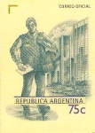 Stamps Argentina -  CARTERO  Y  EDIFICIOS