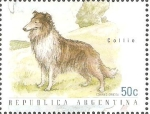Stamps Argentina -  PERROS.  COLLIE.