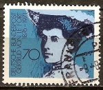 Sellos de Europa - Alemania -  Baronesa Gertrud von Le Fort (1876-1971), católico escritor alemán.