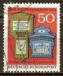 Sellos de Europa - Alemania -  100 años de la  Unión Postal Universal (UPU) 1874-1974.