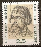 Stamps Germany -  500º. Aniversario del nacimiento de Lucas Cranach el Viejo (1472-1553), pintor y grabador.