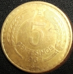 monedas de America - Chile -  1967 (Reverso)