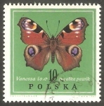 Sellos de Europa - Polonia -  1651 - Mariposa vanessa io