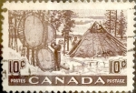 Stamps Canada -  Intercambio 0,20 usd 10 cent 1950