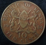 monedas de Africa - Kenya -  1984 (Reverso)