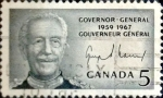 Stamps Canada -  Intercambio 0,20 usd 5 cent 1967