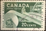 Sellos de America - Canad� -  Intercambio 0,20 usd 20 cent 1956
