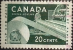 Stamps Canada -  Intercambio 0,20 usd 20 cent 1956