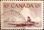 Sellos de America - Canad� -  Intercambio 0,20 usd 10 cent 1955