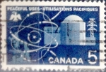Sellos de America - Canad� -  Intercambio 0,20 usd 5 cent 1966