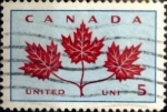 Sellos de America - Canad� -  Intercambio 0,20 usd 5 cent 1964