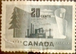 Sellos de America - Canad� -  Intercambio 0,20 usd 20 cent 1952