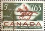 Stamps Canada -  Intercambio 0,20 usd 5 cent 1963