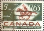 Sellos de America - Canad -  Intercambio 0,20 usd 5 cent 1963