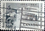 Stamps Canada -  Intercambio 0,20 usd 5 cent 1964