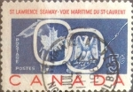 Stamps Canada -  Intercambio 0,20 usd 5 cent 1959