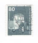 Stamps Germany -  Tractor