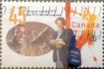 Stamps Canada -  Intercambio crxf 0,25 usd 45 cent 1997