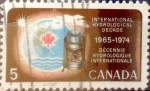 Stamps Canada -  Intercambio cr3f 0,20 usd 5 cent 1968