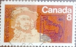 Stamps Canada -  Intercambio 0,20 usd 8 cent 1972