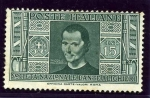 Stamps Italy -  Para la Sociedad Nacional Dante Alighieri. Maquiavelo