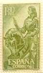 Stamps : Europe : Spain :  1,80 pesetas 1958