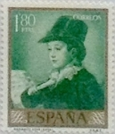 Stamps Spain -  1,80 pesetas 1958