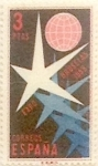Stamps Spain -  3 pesetas 1958