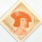 Sellos de Europa - Espaa -  1 peseta 1958