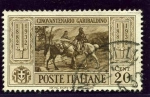 Sellos de Europa - Italia -  50 Aniversario de la muerte de Garibaldi. Reencuentro de Victor Manuel y Garibaldi