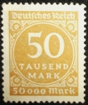 Stamps Germany -  Numeral