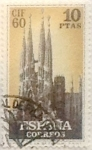 Stamps Spain -  10 pesetas 1960